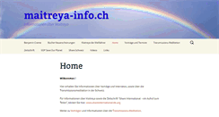 Desktop Screenshot of maitreya-info.ch