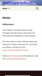 Mobile Screenshot of maitreya-info.ch