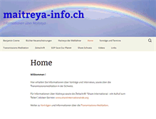 Tablet Screenshot of maitreya-info.ch